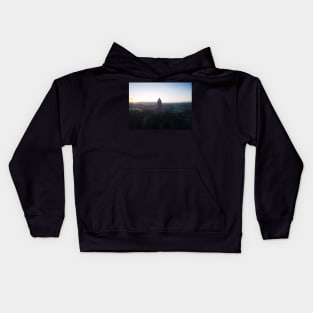 Stirling Wallace Monument from the air Kids Hoodie